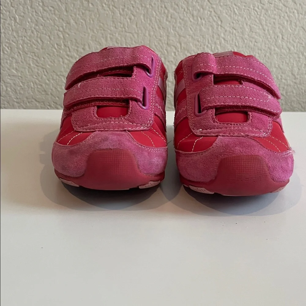 pediped Pink Kids Sneakers with Velcro - Picture 3 of 5